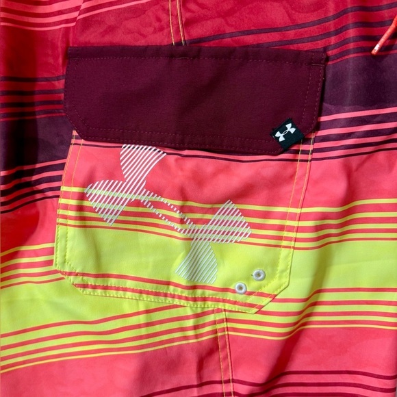 Under Armour Men Heat Gear Reblek Stretch Board Swim Shorts Multicolor Size 32 - Picture 7 of 7